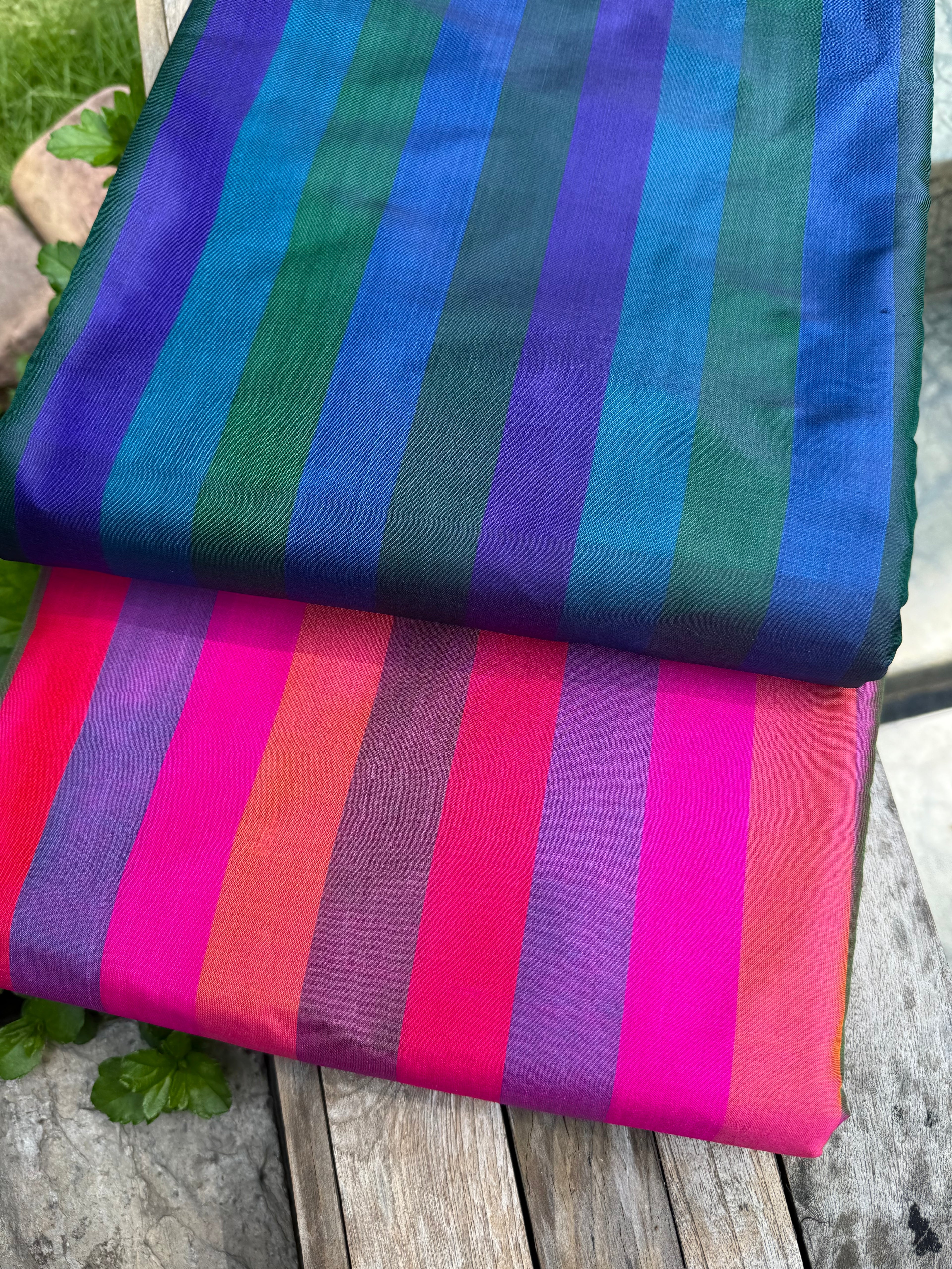 Satin Silk Stripe Fabric