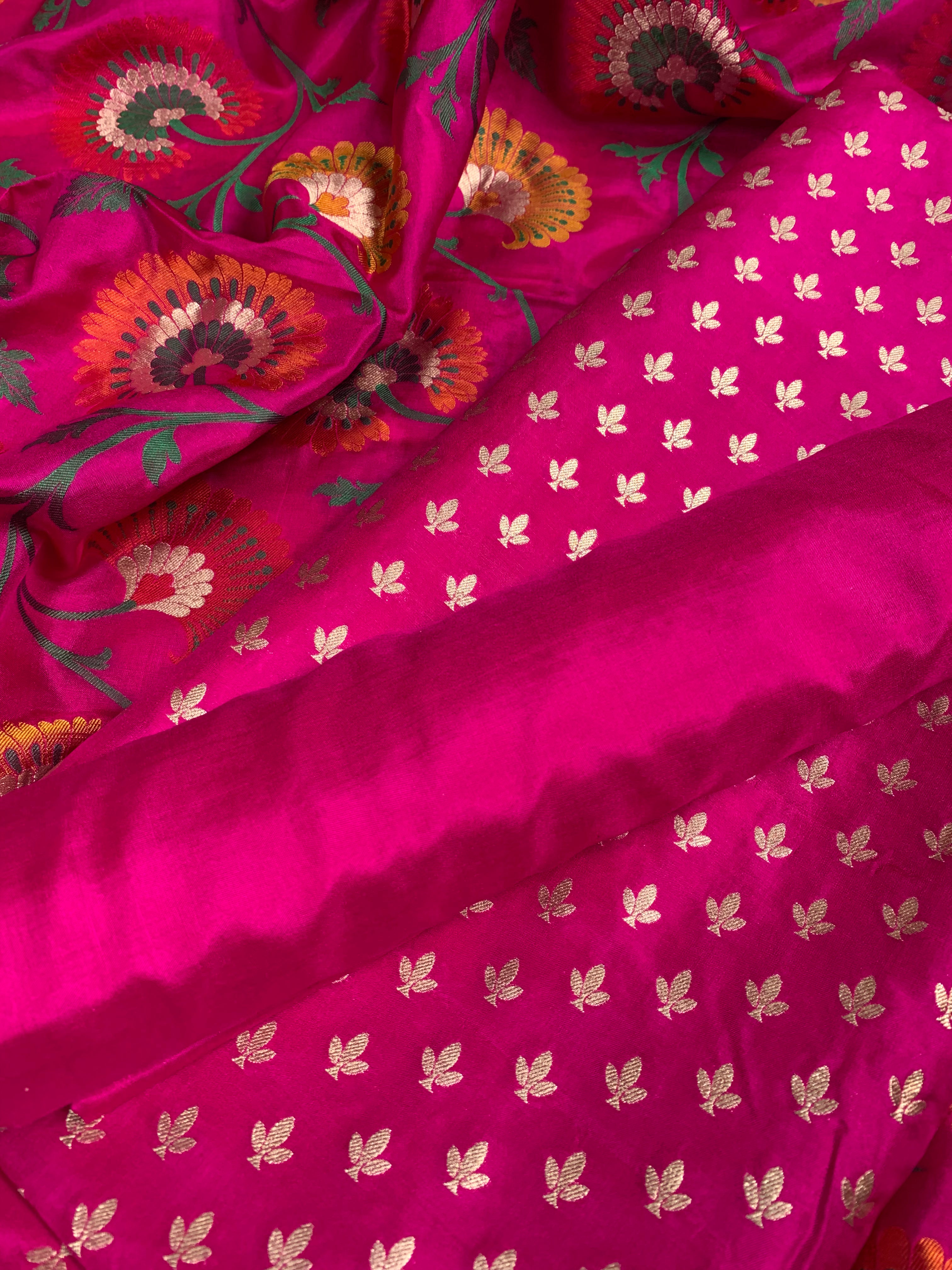 KADHWA KATAN SILK MEENA JAAL SUIT SETS - Futaaba Fashions