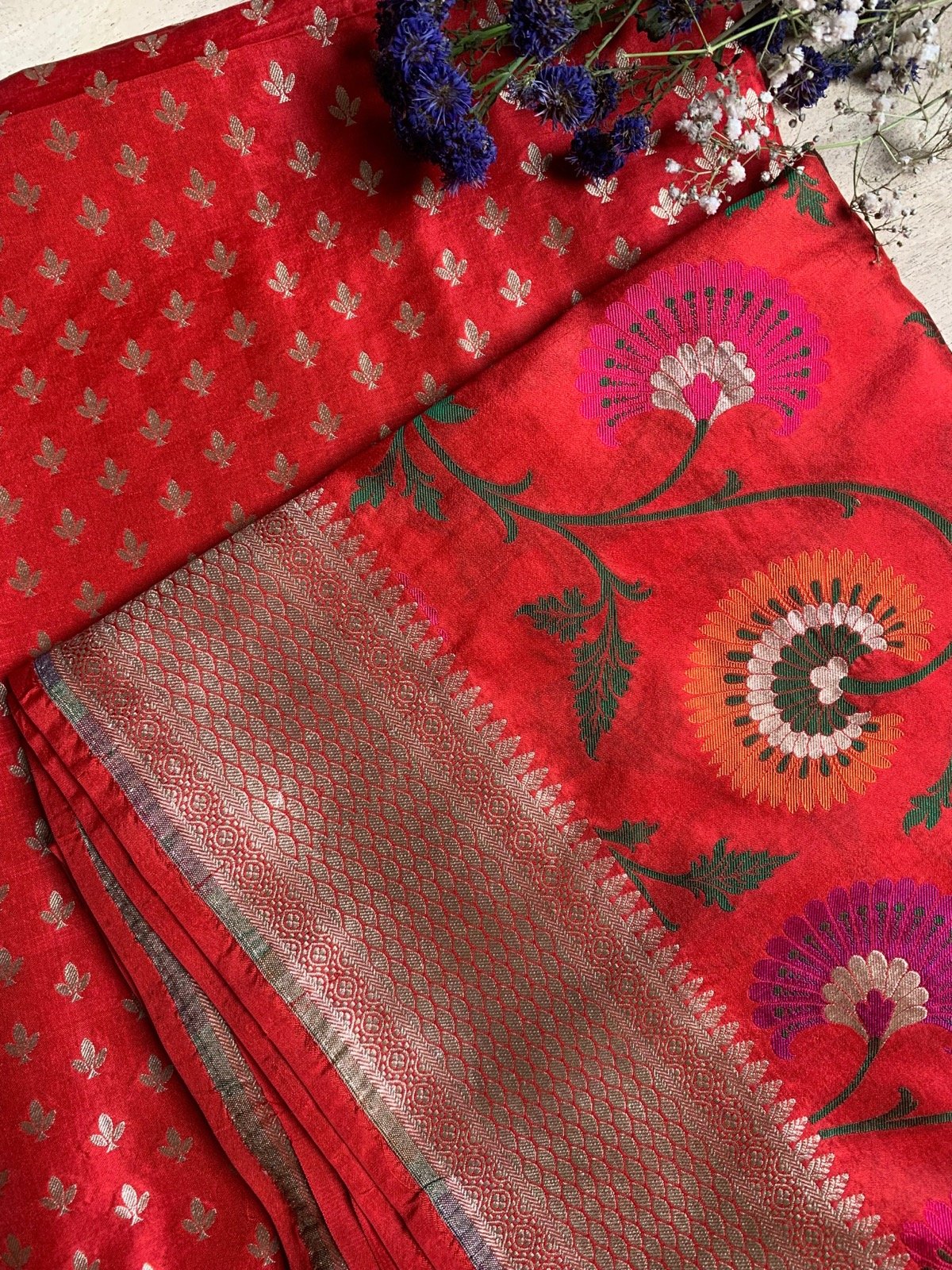 Kadhwa Katan Silk Meena Jaal Suit Sets