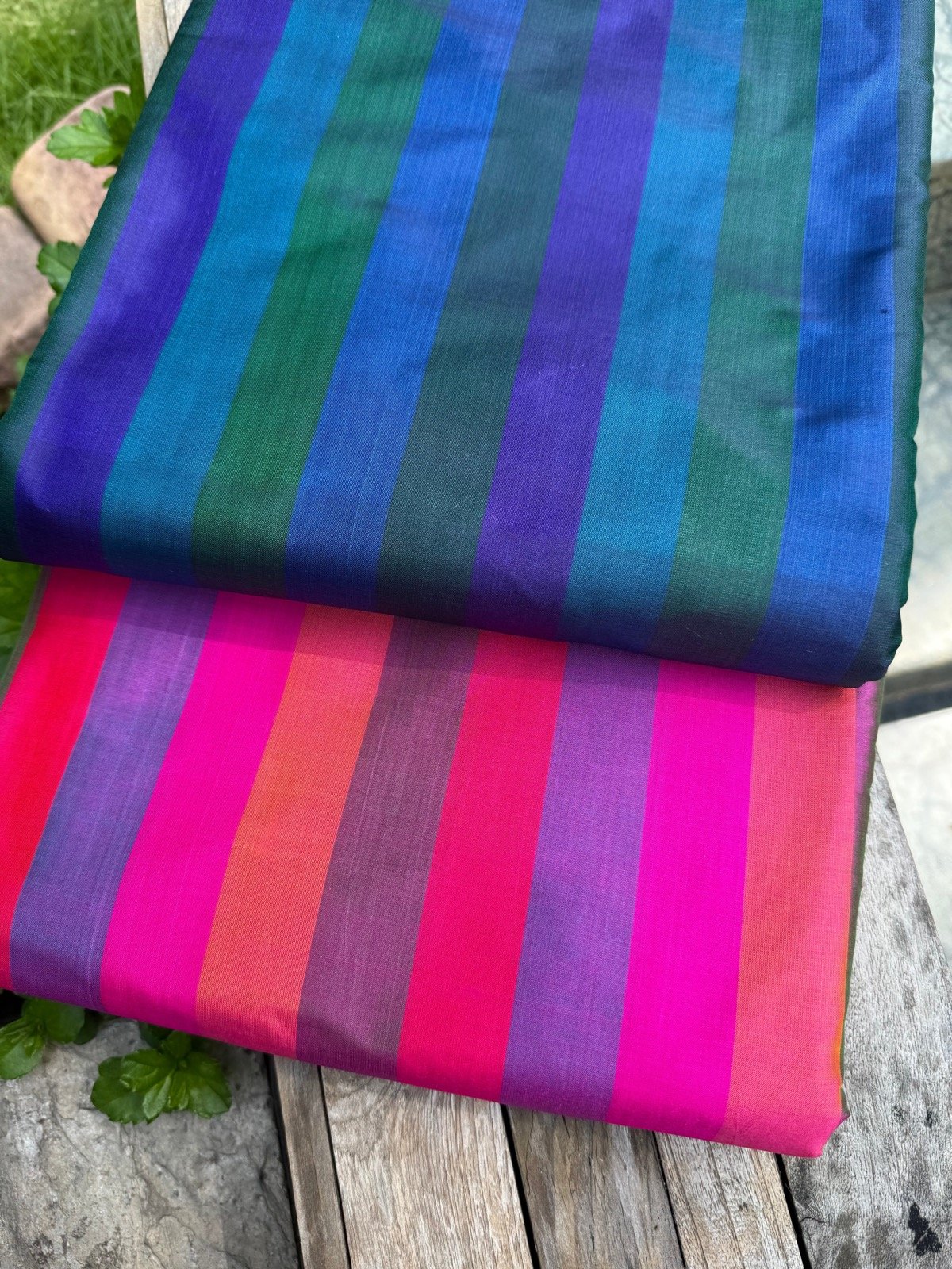 Satin Silk Stripe Fabric